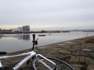 Bike at Granton Harbour, Edinburgh