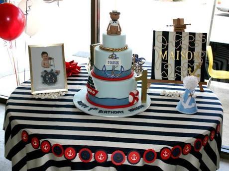 A Nautical Inspired Party by Sweetest Thing - Candy Buffet and Event Styling