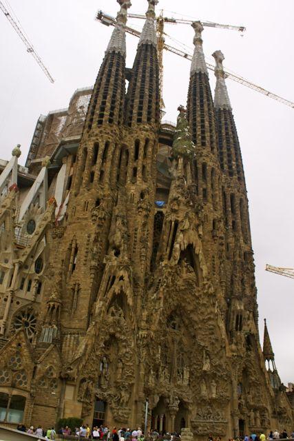 Sagrada Familia, a Gaudi church in Barcelona, Spain