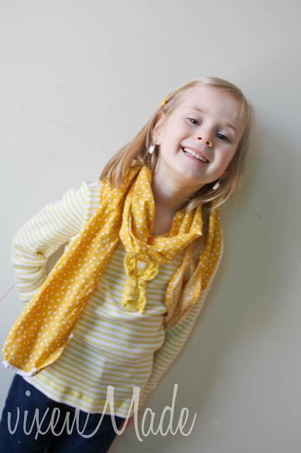 Girls Polkadot Scarf