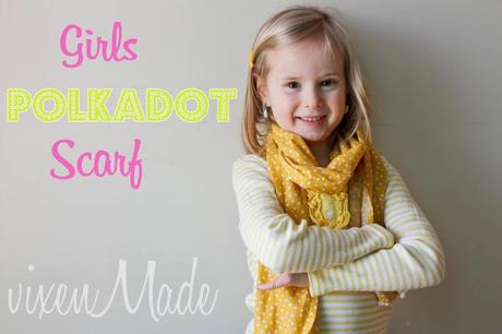 Girls Polkadot Scarf