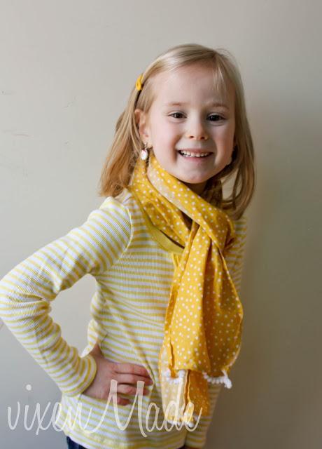 Girls Polkadot Scarf