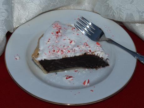Dark Chocolate Pie with a Holiday Twist