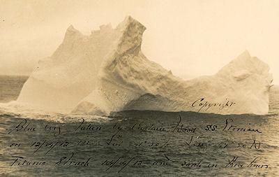 Photo Of Iceberg That Sank The Titanic To Be Auctioned