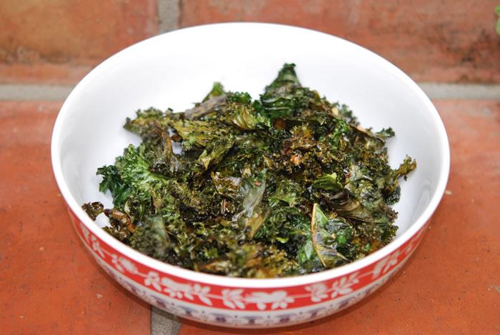 Garlic Parmesan Kale Chips