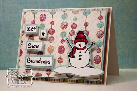 Susan K Weckesser and Unity Stamp Co Blog Hop – Easy Christmas Card – “Let it Snow Gumdrops”