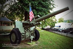 Switzerland County Courthouse in Vevay, Indiana Cannon