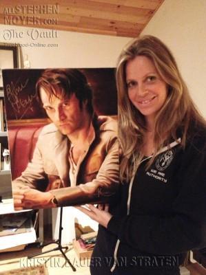 Exclusive: Kristin Bauer’s painting of Stephen Moyer revealed