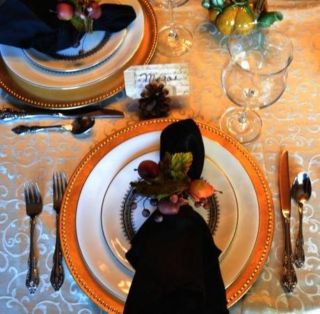 Thanksgiving table setting