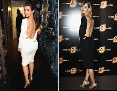 Kardashian in backless dress