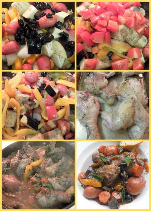 Sicilian style spicy chicken - collage3