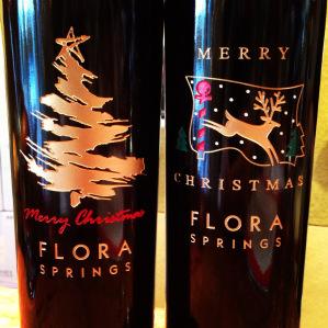 Flora Springs Christmas bottles