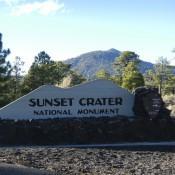 Welcome to Sunset Crater National Monument Near Flagstaff Arizona