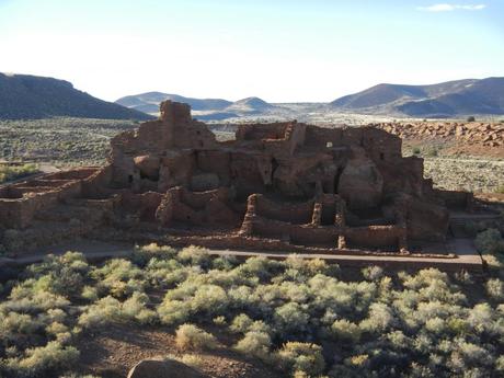 Ruins of the Wupatki Pueblo in Wupatki National Monument Arizona