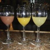 Flight of Mimosas at St. Clair Winery Albuquerque New Mexico