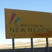 Welcome to New Mexico Sign taken on our road trip