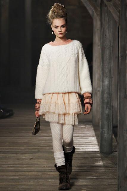A Model Moment: Cara Delevingne at Chanel Pre-Fall 2013