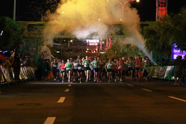 38,429 runners participated in the 36th National MILO Marathon Manila Elims Sunday, shattering last year's 35,000 turnout.