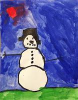 Gouache Snowman