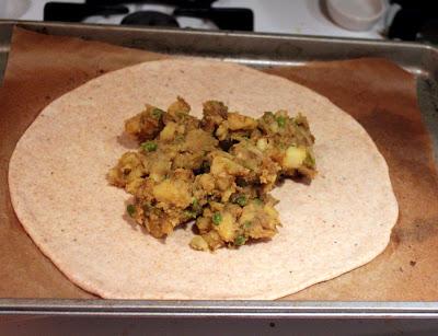 Guest Blogger: Vegan Richa – Samosa and Onion Bhajji Pizza with Wheat Chickpea Crust