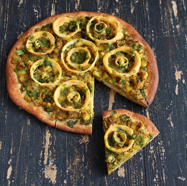 Vegan Richa: Samosa Pizza