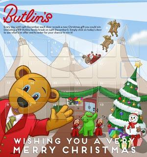 Butlins Advent Calendar - Lots of Prizes to be won!