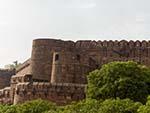 Agra Fort wall viewed from the south