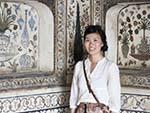 Sonya with the intricate internal white marble walls encrusted with semi-precious stone decoration