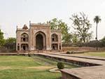 One of the four red stone gates on all sides of the Mini Taj