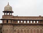 Watch tower on the Agra Forts internal walls