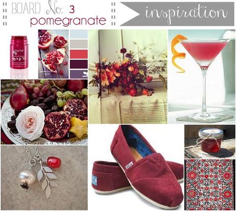 {inspiration board} No. 3 pomegranate