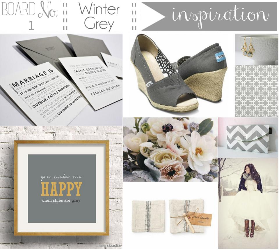 {inspiration board} No. 1 winter grey