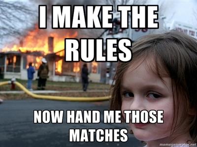 Parenting FAIL Friday: If my kids made the rules.