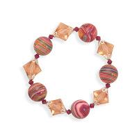 Multicolor calsilica design jewelry