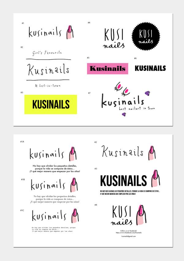 kusinails branding developement merchesico design illustration