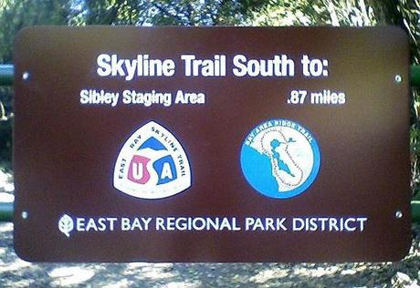 Skyline Trail to Sibley Staging Area sign