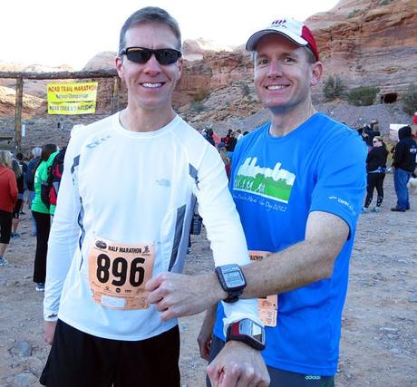 Mike Sohaskey and Ken pre-Moab Trail Half Marathon