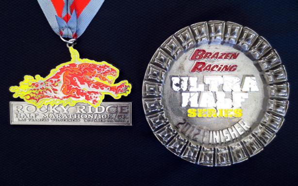Rocky Ridge Half Marathon medals