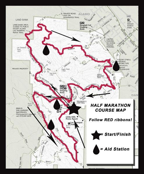 Rocky Ridge Half Marathon Course Map