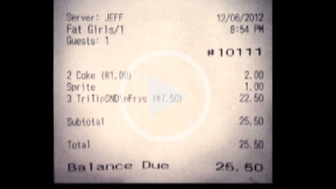Idiot Server of the Day Award: Jeff from Chilly D’s in Stockton, CA