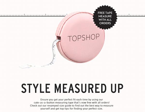 Random Rave – Topshop Cute-As-A-Button Pink Tape Measure