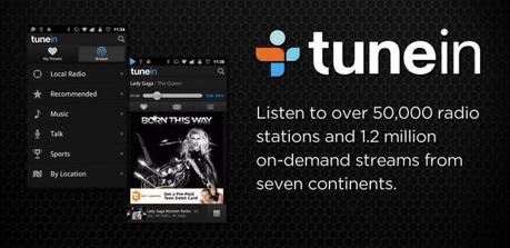 TuneIn-Radio 5 Top Music Android Apps