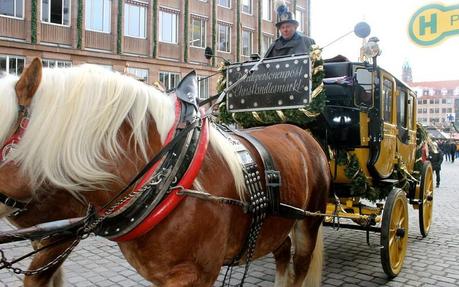 Take a ride in an old stage coach around Nuremberg, Germany