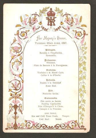 Food for Jubilees and Other Royal Occasions