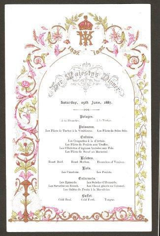 Food for Jubilees and Other Royal Occasions