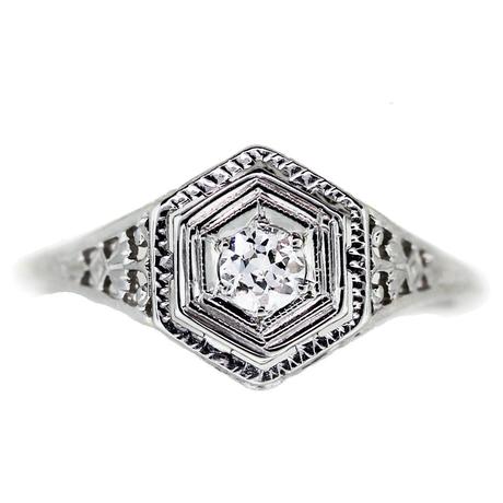 vintage engagment ring under 1000, vintage engagement ring south florida