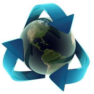 Green Recycle Globe