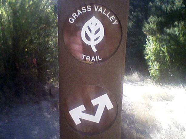Grass Valley Trail sign
