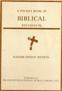A Pocket Book of Biblical References