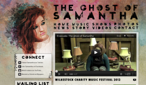 The Ghost of Samantha: Music Web Design